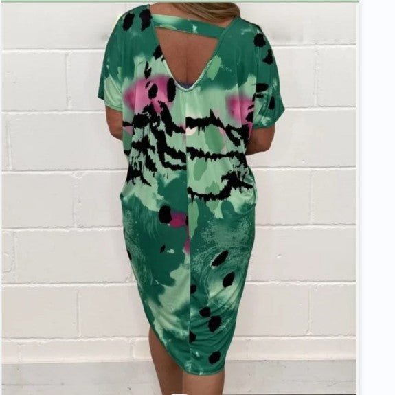 💖2025 Sukienka casualowa z nadrukiem