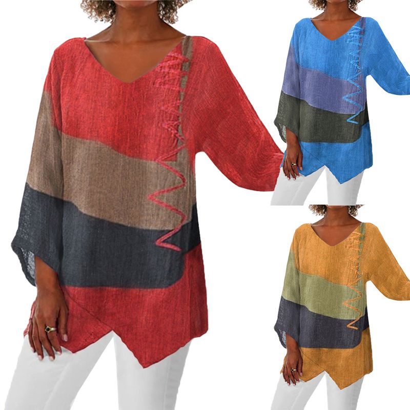 【M-4XL】🌸Koszulka z długim rękawem w stylu vintage z nadrukiem