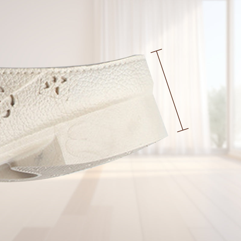 Okrągłe, wydrążone, rzeźbione kwiaty, damskie kapcie na niskim obcasie