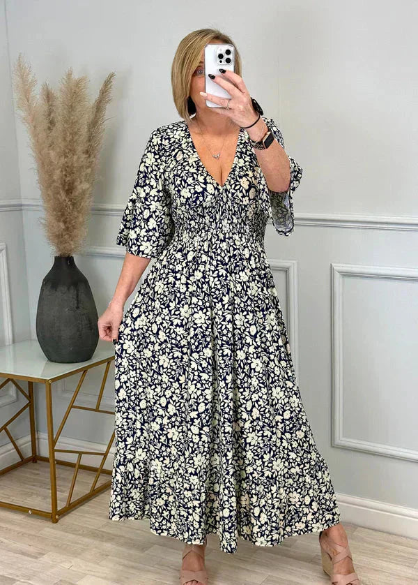 💥🔥Plisowana sukienka z wzorem w panterkę