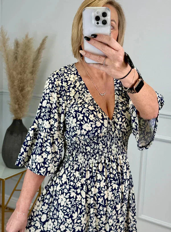 💥🔥Plisowana sukienka z wzorem w panterkę