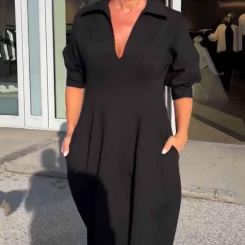 💕Czarna sukienka o charakterze temperamentu