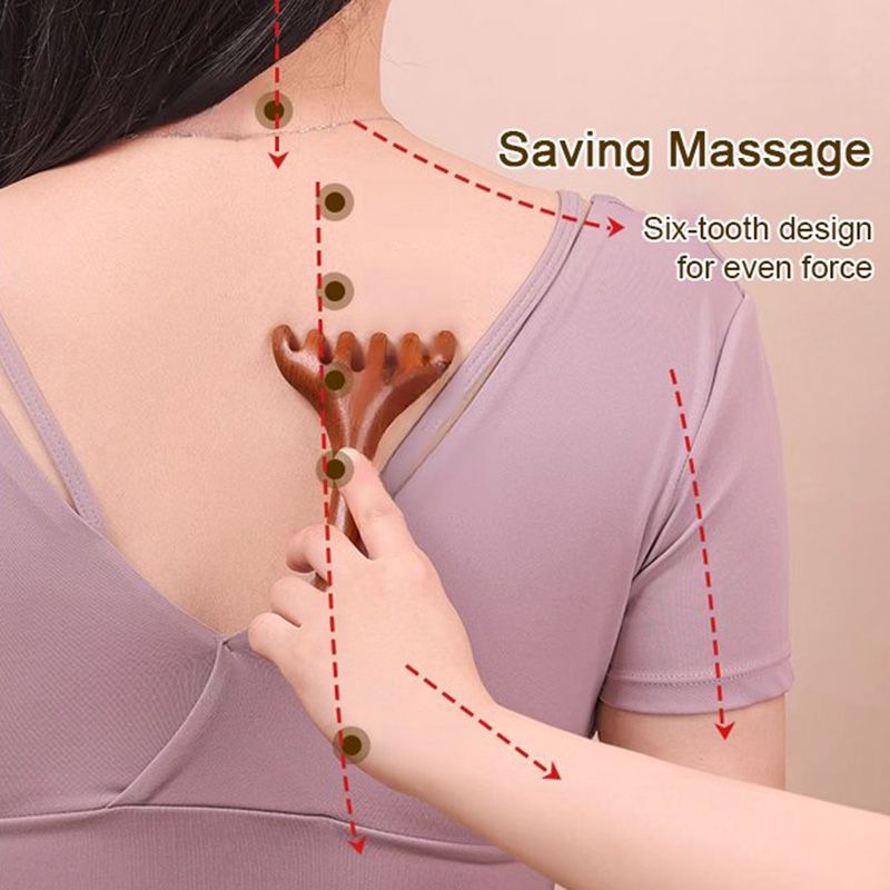 Grzebień do masażu Meridian z sześcioma pazurami