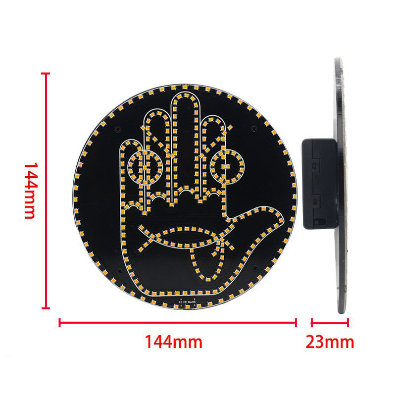 Oświetlenie LED deski rozdzielczej z funkcją ekspresji i gestów, przeznaczone do tylnej szyby samochodu