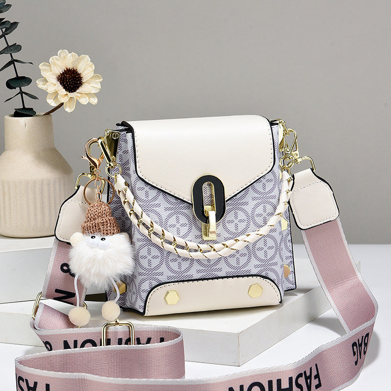 Damska modna skórzana torba crossbody