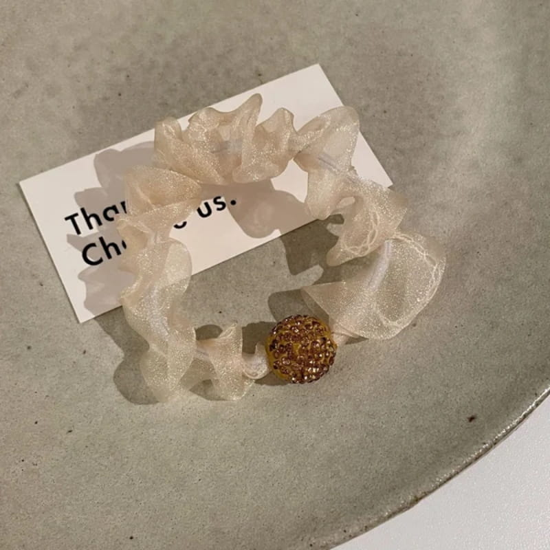 🔥✨Kup 1, a 2 dostaniesz gratis💕Eleganckie gumki do włosów z kryształkami