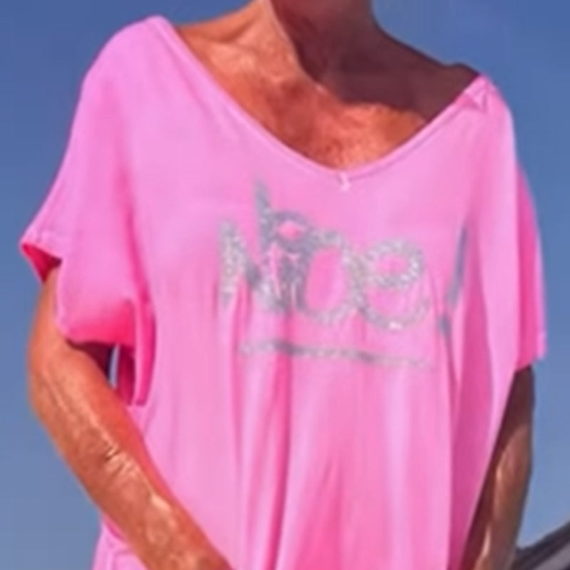 💖【S~5XL】Damski kombinezon z nadrukowanymi literami w dużych rozmiarach, swobodny, z kieszeniami