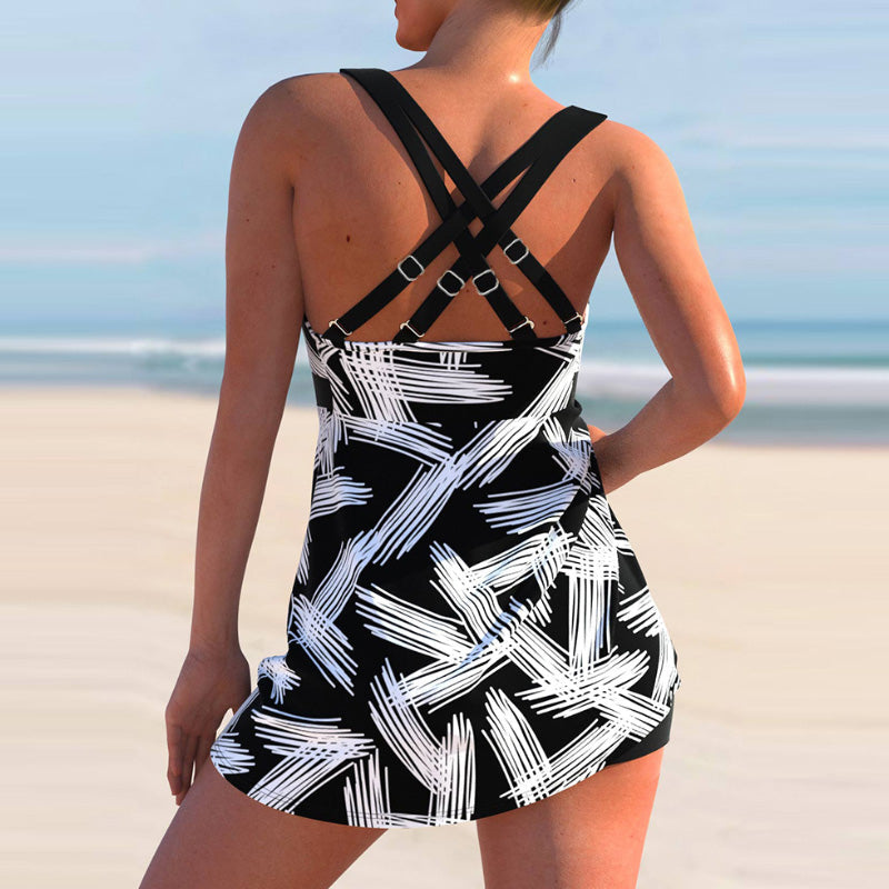 👙✨ Nowy model na rok 2026: pasiasty komplet kąpielowy do pasa 🏖️