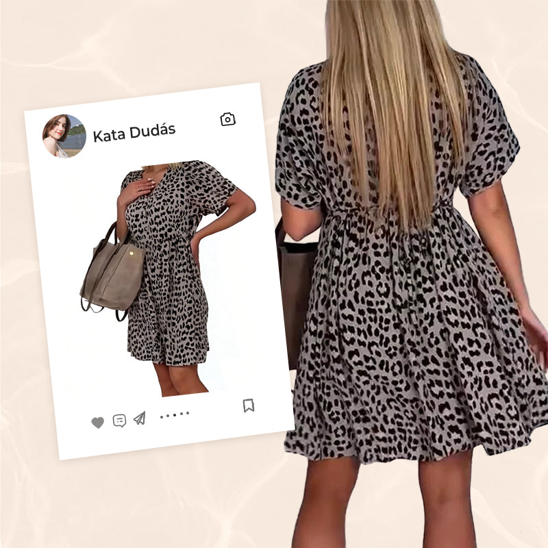 【S-3XL】🌸Sukienka z krótkim rękawem w kwiaty