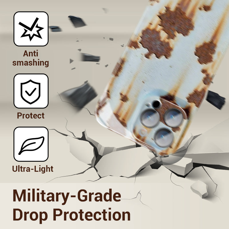 Twarde etui Vintage Rust na iPhone'a