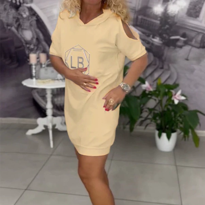 Bluza oversize z nadrukiem liter