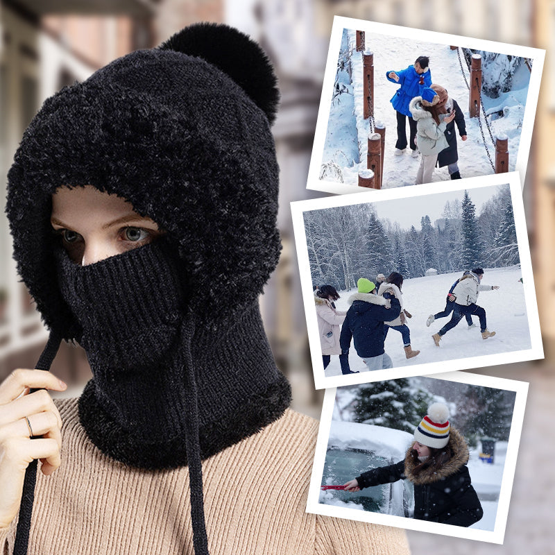 🎁W zestawie: 📿Naszyjnik z różami gratis❄️🔥Zimowa kominiarka 3 w 1 dla kobiet