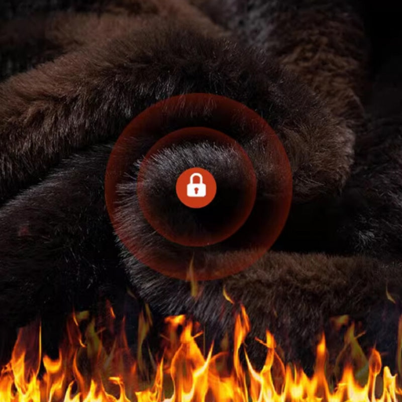 Męska zimowa ciepła kurtka z kapturem