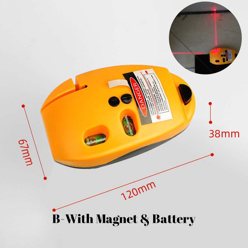Poziomica laserowa 90° z wiązką podczerwieni