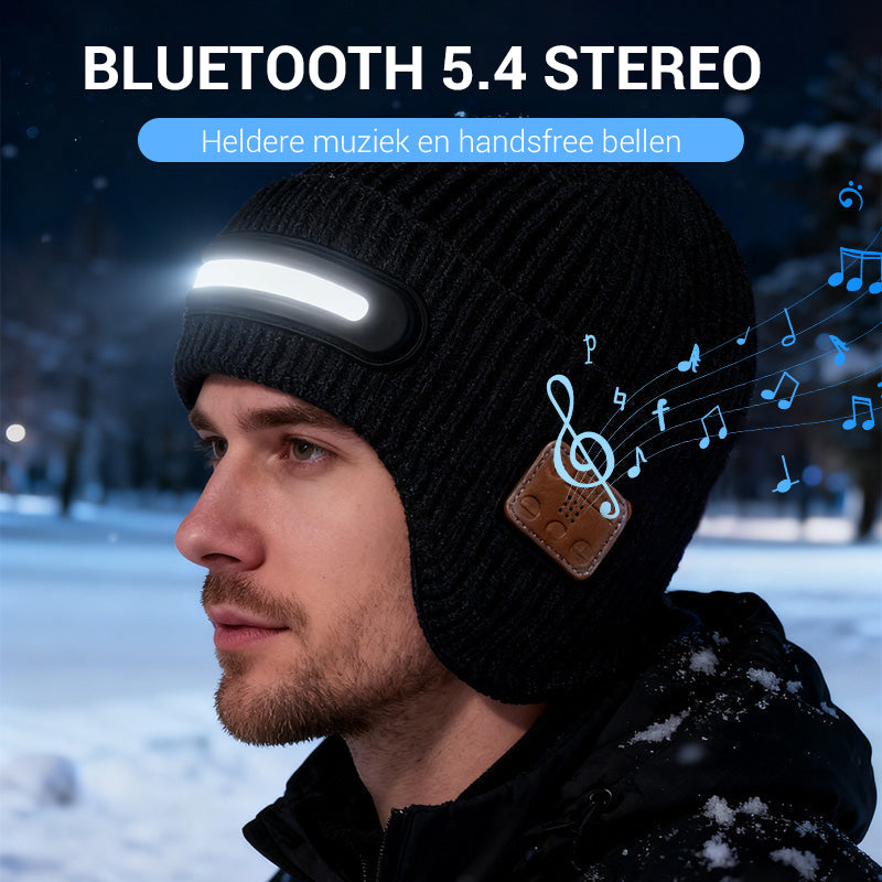 Ładowana Czapka z Diodami LED i Bluetooth