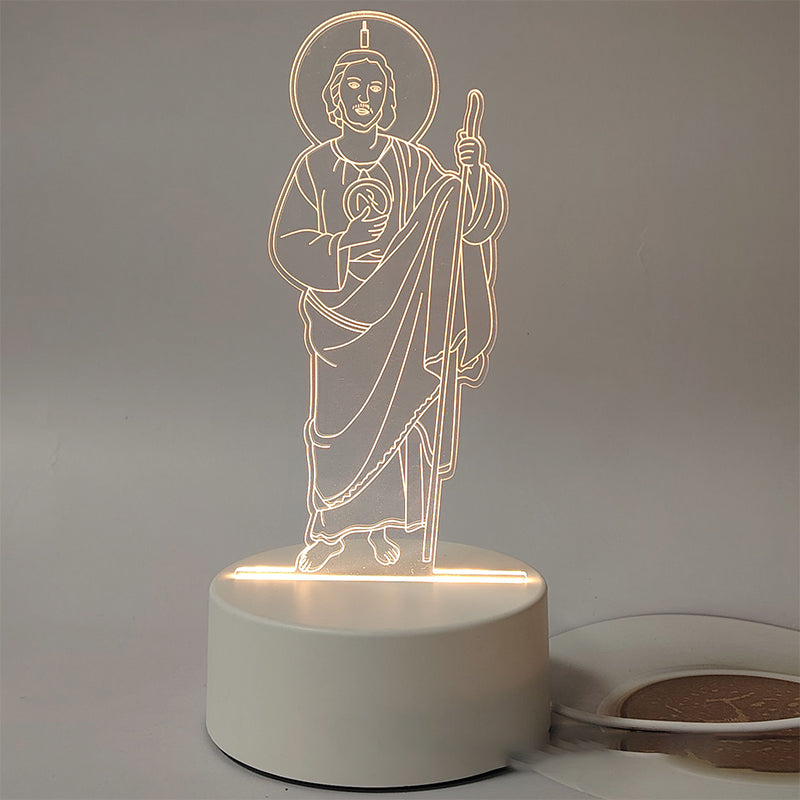 🌙 Spokój i wiara w jednym świetle – 3D lampka nocna z Jezusem
