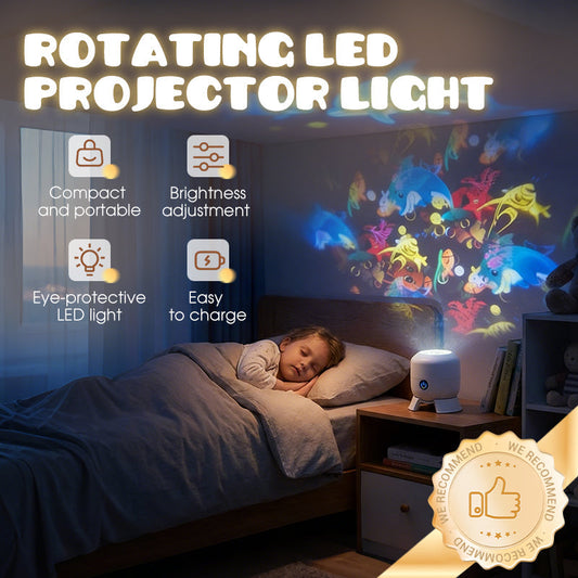 ✨Dynamicznie obracająca się lampa projekcyjna LED