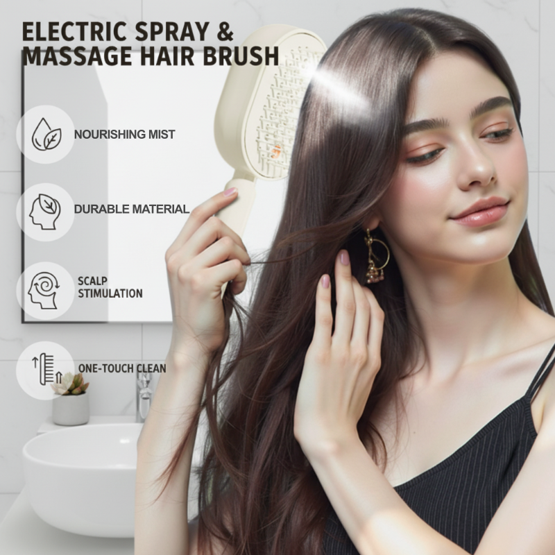 📢📢⏰Elektryczna szczotka do włosów z funkcją rozpylania i masażu✨🔥