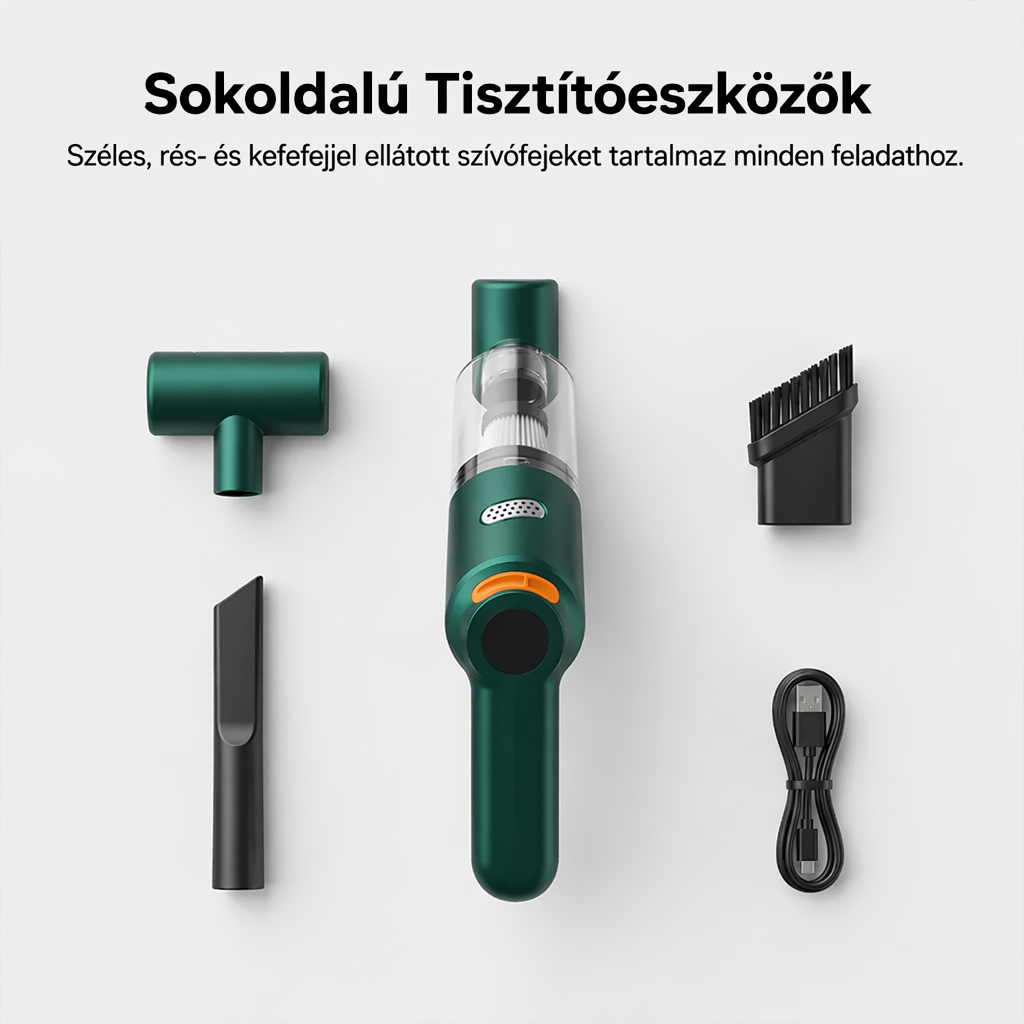 🚗✨ Zestaw do bezprzewodowego odkurzacza samochodowego o wysokiej wydajności 🛋️