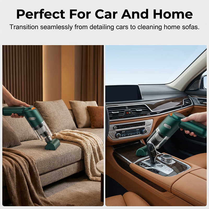 🚗✨ Zestaw do bezprzewodowego odkurzacza samochodowego o wysokiej wydajności 🛋️
