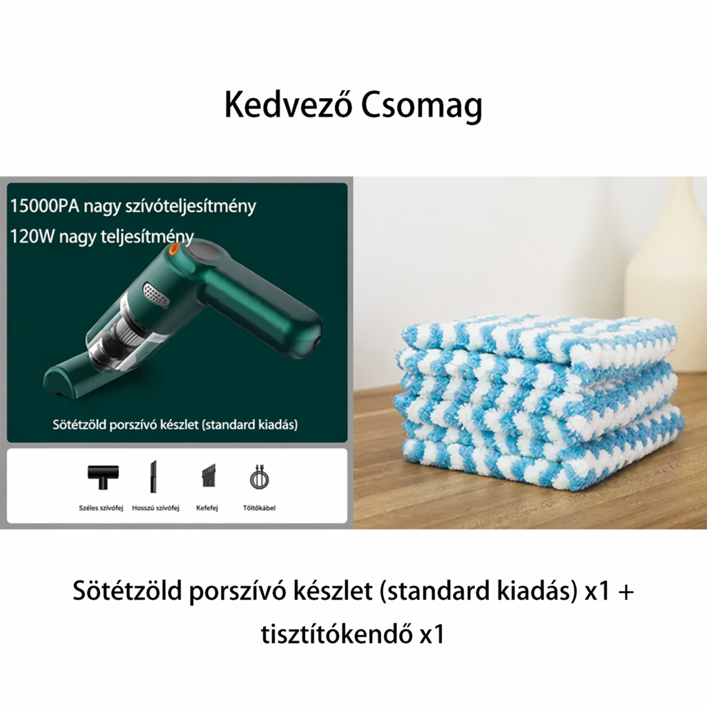 🚗✨ Zestaw do bezprzewodowego odkurzacza samochodowego o wysokiej wydajności 🛋️