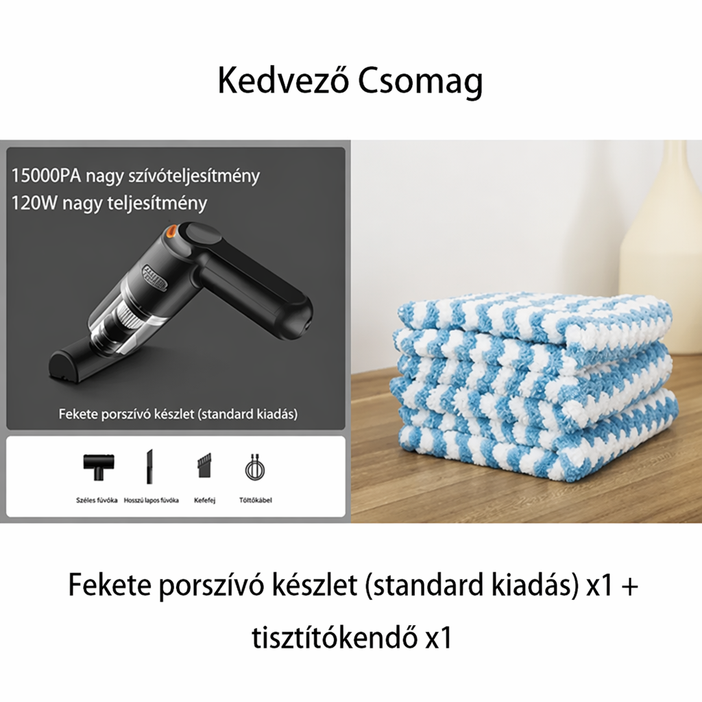 🚗✨ Zestaw do bezprzewodowego odkurzacza samochodowego o wysokiej wydajności 🛋️