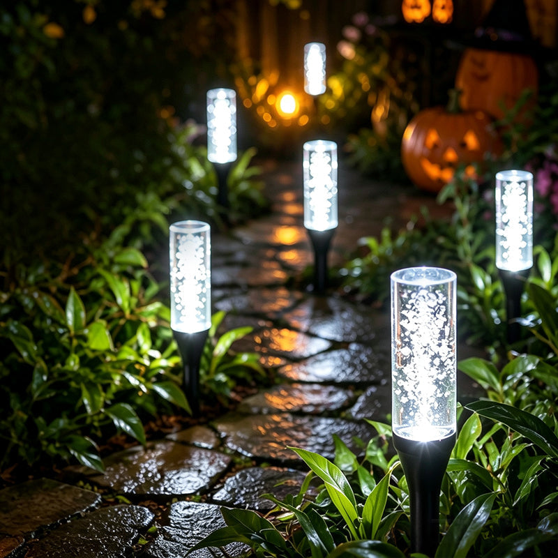 🌙 Lampy ogrodowe na energię słoneczną – lampy wbijane w ziemię